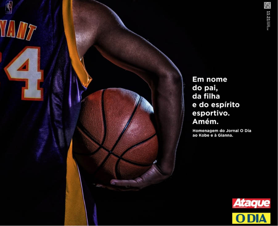 "Kobe Bryant", da ONZEVINTEUM para Jornal O Dia